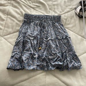 Francesca’s blue skirt